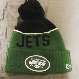 New Era Men's New York Jets Pom Beanie